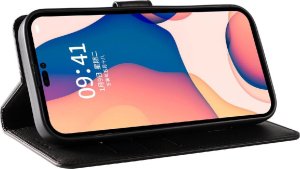 Hurtel Etui Leather Book Case na iPhone 16 Pro Max - czarne 3