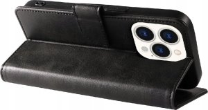 Hurtel Etui Leather Book Case na iPhone 16 Pro Max - czarne 4