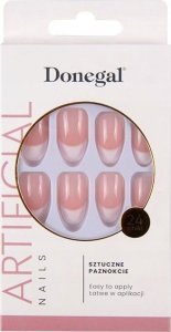 Donegal Sztuczne paznokcie french manicure migdał 1