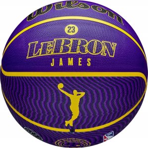 Wilson Wilson NBA Player Icon LeBron James Outdoor Ball WZ4027601XB Fioletowe 7 2