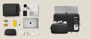 Etui Tomtoc tomtoc Sleeve Kit - 13" MacBook Pro / Air, Black 2
