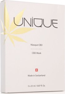 Unique Maseczka Kojąca Unique CBD 25 ml 5 Sztuk 1