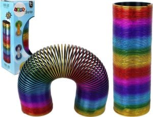 LeanToys Tęczowa Magiczna Sprężyna Odstresowująca 15 CM Zabawka 1