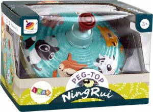 LeanToys Bączek Metalowy Wirujący Zwierzątka Zabawka Tradycyjny 4