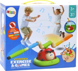 LeanToys Biedronka 3w1 Zabawka Sportowa Skakanka Rzut do Celu Wyrzutnia 7