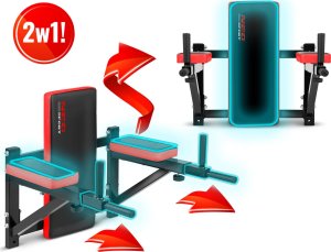 Neo-Sport Drążek do dipów na ścianę NS-320 8