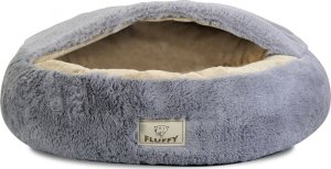 AIO Legowisko Shaggy Fluffy z daszkiem jasnoszare o średnicy 60cm 6