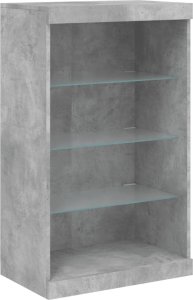 vidaXL Szafki z oświetleniem LED, 3 szt., szarość betonu 7