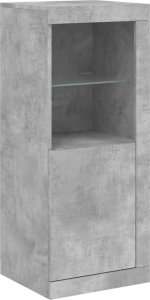 vidaXL Szafki z oświetleniem LED, 3 szt., szarość betonu 8