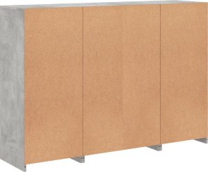 vidaXL Szafki z oświetleniem LED, 3 szt., szarość betonu 10