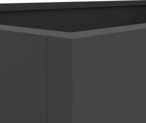 vidaXL Donica, czarna, 62x30x29 cm, stal 8