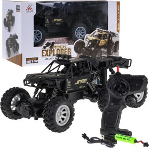 Jokomisiada Metalowy crawler Rock Explorer 4x4 dla dzieci 8+ Zdalnie sterowany 1:18 Gumowe 6 kół 8