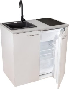 Triton Minikuchnia zestaw AGD 4w1 MPM SMK-02 płyta indukcyjna, lodówka, szafka i zlew granit 1