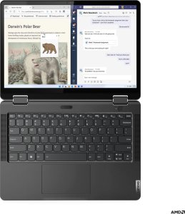 Laptop Lenovo Lenovo 13w Yoga Gen 2 82YR - Flip-Design - AMD Ryzen 5 7530U / 2 GHz - Win 11 Pro - Radeon Graphics - 16 GB RAM - 512 GB SSD TCG Opal Encryption 2, NVMe - 33.8 cm (13.3") IPS Touchscreen 1920 x 1200 - Wi-Fi 6 - Thunder Black - kbd: Deutsch 14