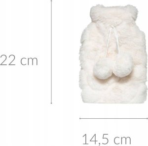 Atmosphera Termofor w pluszowym pokrowcu z pomponami 2