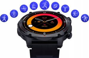 Smartwatch Wenom Smartwatch Zegarek smart watch Menu Polskie Amoled Ciśnienie Tętno Sport 7