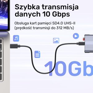 Czytnik Unitek Unitek Czytnik kart pamięci CF Express, SD/microSD, USBA 10 Gbs + HUB 15