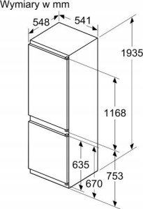 Lodówka Bosch Ch�odziarka Bosch KIN 96NSE0 8