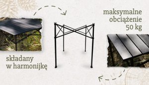 Offlander OFFLANDER SKŁADANY ALUMINIOWY STÓŁ KEMPINGOWY 70 x 70 CM 3