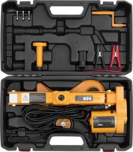 MSW Lewarek podnośnik samochodowy elektryczny nożycowy do 3 t 12 V Lewarek podnośnik samochodowy elektryczny nożycowy do 3 t 12 V 4