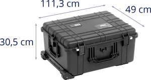 MSW Walizka transportowa ochronna na kółkach 62.5 x 50 x 30.5 cm 72 l Walizka transportowa ochronna na kółkach 62.5 x 50 x 30.5 cm 72 l 4