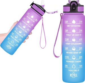 . BUTELKA SPORTOWA / MOTYWACYJNA BIDON REFILL FIOLETOWO-NIEBIESKI 2