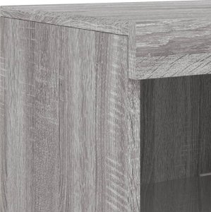 vidaXL Szafki z oświetleniem LED, 3 szt., szary dąb sonoma 11