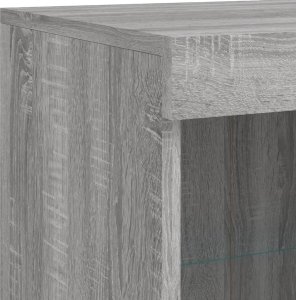 vidaXL Szafki z oświetleniem LED, 3 szt., szary dąb sonoma 12