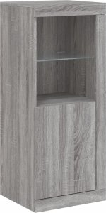 vidaXL Szafki z oświetleniem LED, 3 szt., szary dąb sonoma 7