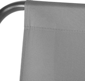 Springos Materiał na siedzisko huśtawki ogrodowej 130 x 100 cm jasnoszara UNIWERSALNY 4
