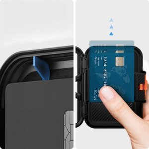 Spigen Spigen iPhone Lock Fit Wallet with MagSafe, black 12