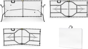 ModernHome Stół cateringowy ogrodowy składany bankietowy 153cm 5