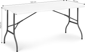 ModernHome Stół cateringowy ogrodowy składany bankietowy 153cm 10