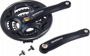 Shimano Priekinis žvaigždžių blokas Shimano ALTUS FC-M311-48T 175MM 7/8-speed juodas-48X38X28T 1