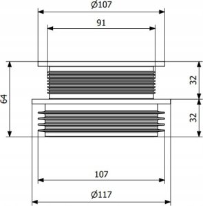 OPERATIVE Redukcja 100/105-90/75 Czarna 3106230 (S) 2