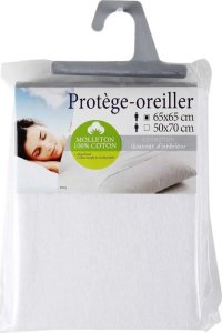 Douceur d`Interieur Poszewka na poduszkę do spania, 65 x 65 cm, kolor biały 3