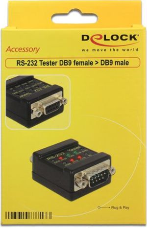 Delock Tester RS-232 DB9 żeński > DB9 męski (87713) 3