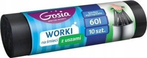 Gosia Worki na śmieci 60 l / 10 szt GOSIA eko z uszami 1