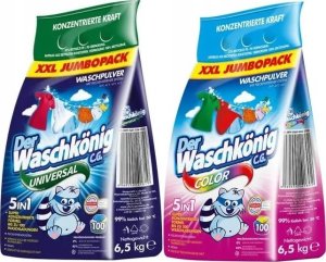 WASCHKONIG Der Waschkonig proszek do prania 2 x 6,5kg ZESTAW 1