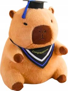 Skibi Maskotka Pluszowa Pluszak Kapibara Capybara Uczeń Student Przytulanka 30 Cm 1