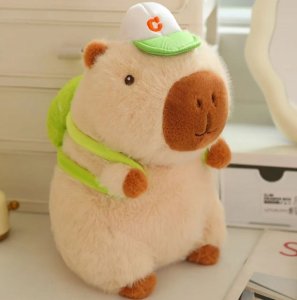 Skibi Maskotka Pluszowa Pluszak Kapibara Capybara Sportowiec Tenis Przytulanka 4