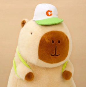 Skibi Maskotka Pluszowa Pluszak Kapibara Capybara Sportowiec Tenis Przytulanka 5