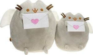 PlushCat Maskotka Pluszowa Pluszak Kotek Kot Pusheen Puszen Serce Koperta 15 Cm 2