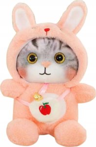Smily Play Maskotka Pluszowa Pluszak Kotek W Kapturze Przytulanka Kot Kawaii 23Cm 1