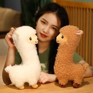 Pluszak Alpaka Zabawka Lama Biała Maskotka 43 Cm 6