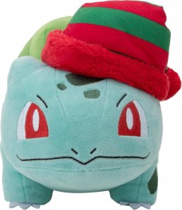 Jazwares Pokemon Plush: Bulbasaur w czapce (20 cm) 1