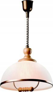 Lampa wisząca Lamkur Lamkur Ramona 47942 lampa wisząca zwis 1x60W E27 biała/sosna 1