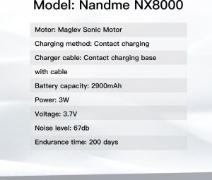 Szczoteczka Nandme Szczoteczka elektryczna Nandme NX8000 W2 Biała 3