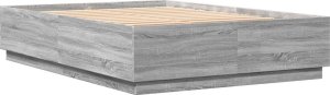 vidaXL Rama łóżka, szary dąb sonoma, 140x200cm materiał drewnopochodny 6