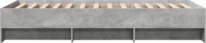 vidaXL Rama łóżka, szarość betonu, 100x200 cm, materiał drewnopochodny 6